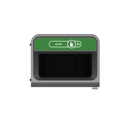 Rubbermaid Abfallsammelsystem Glas 125 l
