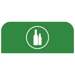 Rubbermaid 2155303 Hinweisschild 57l Glas gn