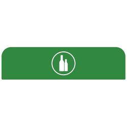 Rubbermaid 2155307 Hinweisschild 125l Glas gn