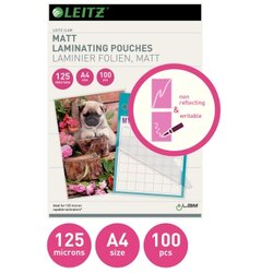 Leitz 16926 Folientasche 125mic A4 seidenmatt 100 St./Pack.