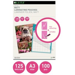 Leitz 16924 Folientasche 125mic DIN A3 matt 100 St./Pack.