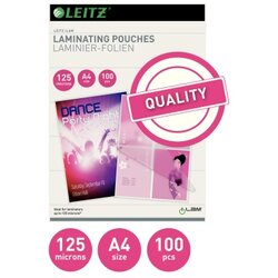 Leitz 33808 Laminierfolie DIN A4 125mic 100 St./Pack.
