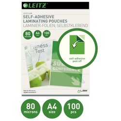 Leitz 33872 Laminierfolie DIN A4 sk 80mic glänzend 100 St./Pack.