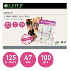 Leitz 33805 Laminierfolie DIN A7 125mic glänzend 100St.