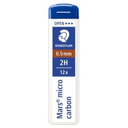 STAEDTLER® 250 05-2H Feinmine Mars micro carbon 0,5mm 12 St./Pack.