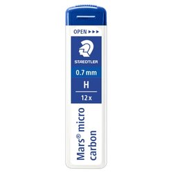 STAEDTLER® 250 07-H Feinmine Mars micro carbon 0,7mm 12 St./Pack.