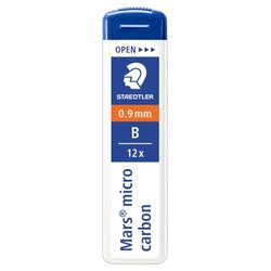 STAEDTLER® 250 09-B Feinmine Mars micro carbon 0,9mm 12 St./Pack.