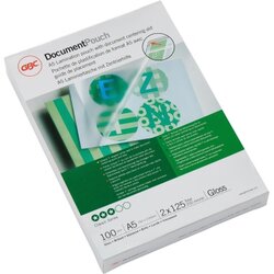 GBC® 3200749 Folientasche DocumentPouch DIN A5 125mic 100 St./Pack.