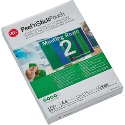 GBC® 3747243 Folientasche PeelnStickPouch DIN A4 125mic 100 St./Pack.