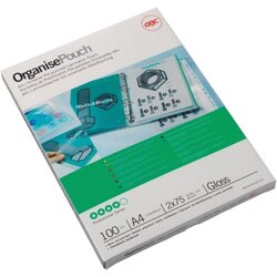 GBC® 3743156 Folientasche OrganisePouch A4+ 125mic 100 St./Pack.