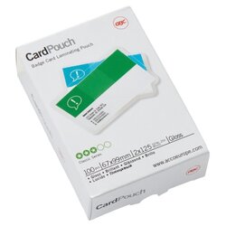 GBC® 3743177 Folientasche CardPouch 67x99mm 125mic 100 St./Pack.