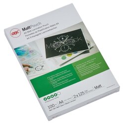 GBC® 3747241 Folientasche MattPouch DIN A4 125mic 100 St./Pack.
