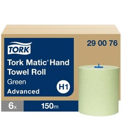Tork 290076 Handtuchrolle ELEVATION 150m 2lagig grün 6 Rl./Pack.