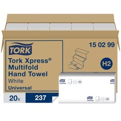 Tork 150299 Papierhandtuch 21,3x23,4 2lagig ws 4.740 Bl./Pack.