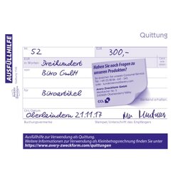 Avery Zweckform Quittung 1742