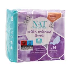 NAT Nice and True 332158 Ultra dünne Damenbinden 14 St 