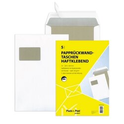 MAILmedia 30002506 Papprückwandtasche C4 ws 5St 