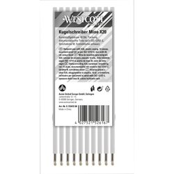 Westcott Kugelschreibermine X20 10 St./Pack. 1 mm