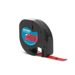 DYMO® S0721630 Schriftbandkassette LetraTag 12mmx4m sw auf rt