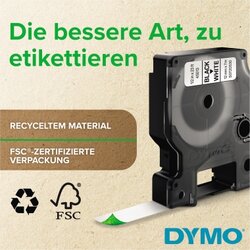 DYMO® Schriftbandkassette D1 9 mm x 7 m (B x L) blau