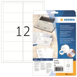 HERMA 4432 Adressetikett 94x47mm sk weiß 240 St./Pack.