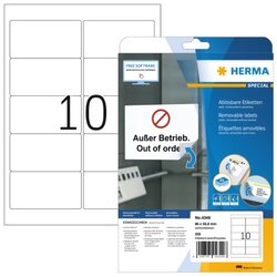 HERMA 4349 Etikett 96x50,8mm ablösbar ws 250 St.