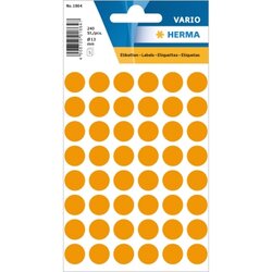 HERMA 1864 Markierungspunkt 13mm leuchtorange 240 St./Pack.