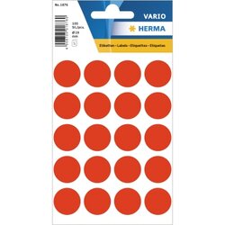 HERMA 1876 Markierungspunkt 19mm leuchtrot 100 St./Pack.