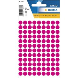 HERMA 1836 Markierungspunkt 8mm pink 540 St./Pack.