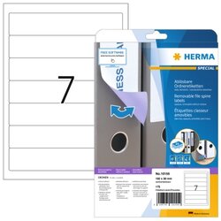 HERMA 10155 Ordneretikett Special 192x38mm sk ablösbar ws 175 St.