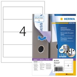 HERMA 10141 Ordneretikett Movables 192x61mm weiß 400 St./Pack.
