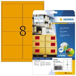 HERMA 5145 Etikett 99,1x67,7mm neonorange 160 St./Pack.