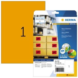 HERMA 5149 Etikett 210x297mm neonorange 20 St./Pack.
