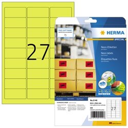 HERMA 5140 Etikett 63,5x29,6mm neon ge 540St