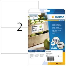 HERMA 10910 Etikett stark haftend  210x148mm matt ws 50St