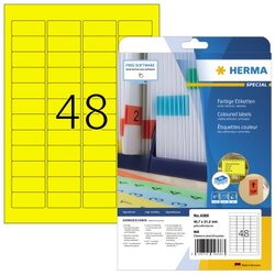 HERMA 4366 Etikett Special 45,7x21,2mm gelb 960 St./Pack.