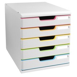 Exacompta 301913D Schubladenbox Modulo A4+ 5Schübe ws/harlekin/ws