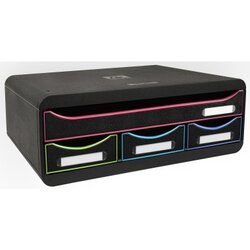 Exacompta 319914D Schubladenbox TOOLBOX MINI 4Schübe harlekin/sw