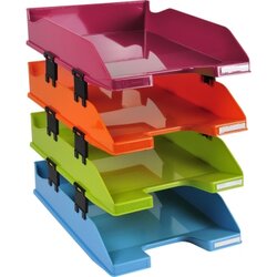 Exacompta 113298SETD Briefablagen-Set Combo A4+ farbig