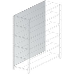 Neutralware 820130400 Rückwand M-System  1.920x1.000 mm verzinkt