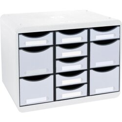 Exacompta 313740D Schubladenbox STORE-BOX MULTI 11Schübe lichtgrau