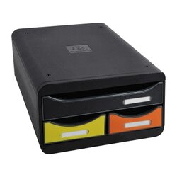 Exacompta 311798D Schubladenbox SMALL-BOX Iderama 3Schübe regenbogen