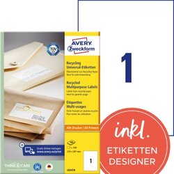 Avery Zweckform LR3478 Etikett RC 210x297mm nws 100St 