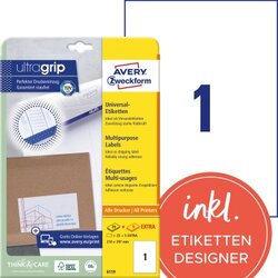 Avery Zweckform 6119 Etikett 210x297mm ws 30 St./Pack.