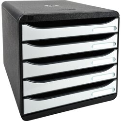 Exacompta 3097213D Schubladenbox BIG-BOX PLUS 5Sch. glo/weiß