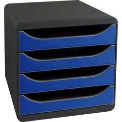 Exacompta 310703D Schubladenbox BIG-BOX Iderama 4Sch. königsblau