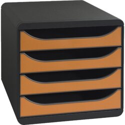 Exacompta 310788D Schubladenbox BIG-BOX Iderama 4Sch. orange