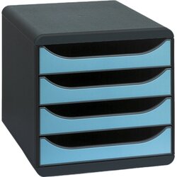 Exacompta 310782D Schubladenbox BIG-BOX Iderama 4Sch. türkis