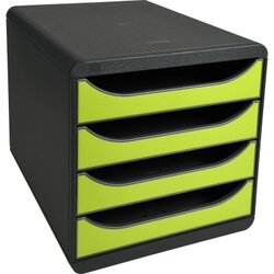 Exacompta 310725D Schubladenbox BIG-BOX Iderama 4Sch. anisgrün
