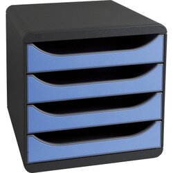 Exacompta 310779D Schubladenbox BIG-BOX Iderama 4Sch. eisblau